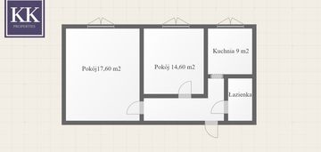 49,38 m2 / 2 pokoje / ul. traugutta