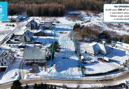 Działki budowlane z wz • domatówko • 996 i 988 m²