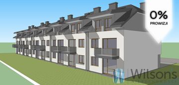 Gotowy parter 3 pokoje 56m2. ogród 61m2,parking x2