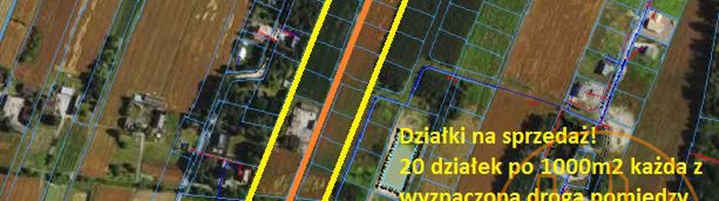 10 działek na sprzedaż po 1000m2- okazja!