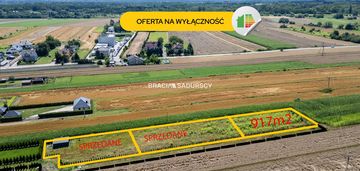Ogrodzona działka 917m2 glinik