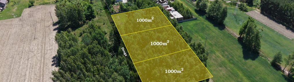 Działki 1000 m² z wz,  gawłów gm. sochaczew