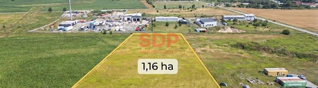 Grunt komercyjny 1,16 ha| media w działce | gotowa koncepcja