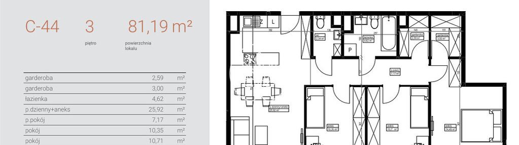 4-pokojowy apartament niedaleko kanału bydgoskiego