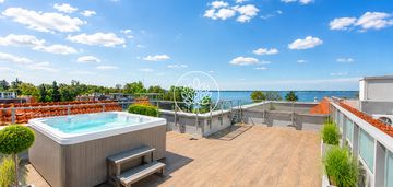 Pocztówkowy widok na jezioro / jacuzzi na dachu