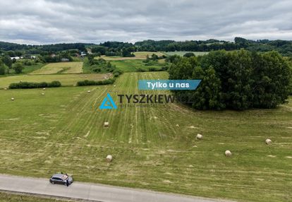 Duża działka na przedmieściach miastka.