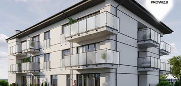 Mieszkanie 54 mkw. 2 pokoje. taras+balkon parking