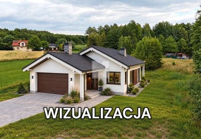 Nowoczesny dom w budowie na przestronnej działce
