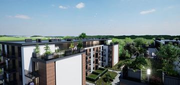 Nowe osiedle horyzont 2 pokoje parter balkon