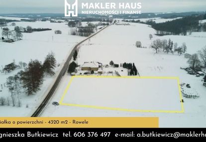 Działka o powierzchni 4320 m2 - rowele