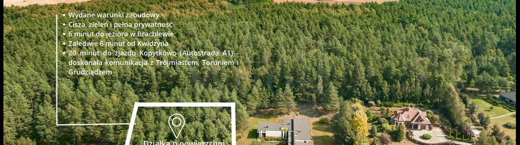 Prywatność, las, działka z warunkami zabudowy