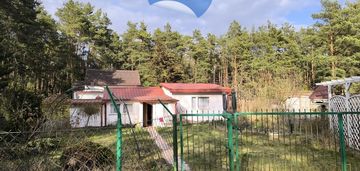 Cicha działka z domkiem w otulinie lasu koło rzeki