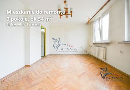Mieszkanie do remontu - 3 pokoje