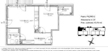 Nowe 2 pokoje 43 m² | inwestycja nowy świat