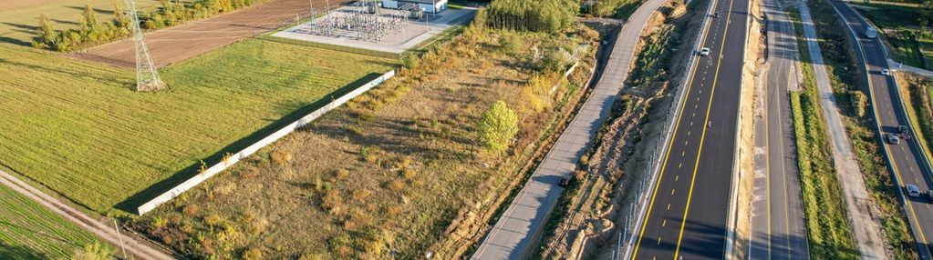 Trasa s7_działka inwestycyjna 7195 m2_załuski