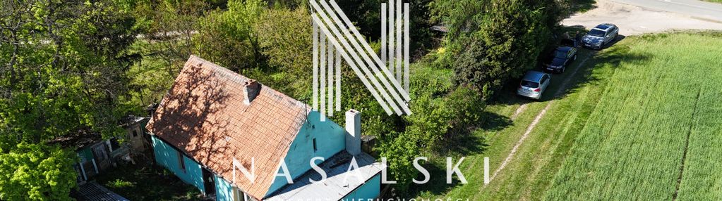 Działka 827 m2 z domem do rem myślęcinek hipiczna