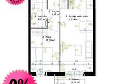 2 pok od dewelopera grochów przy uniwersytecie spws