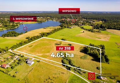 Działka budowlana  wz wipsowo przy jeziorze