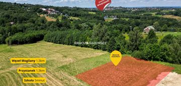 6 arów budowlanej, piękna panorama, mogilany