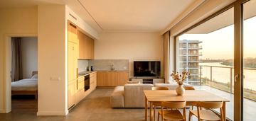 Premium nad rzeką! duży balkon z widokiem!