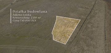 Działka budowlana- lniska , wz na 3 budynki