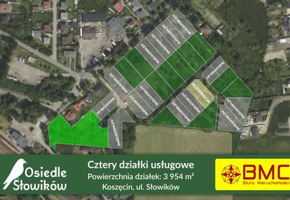 Działka usługowa 3954 m2 koszęcin