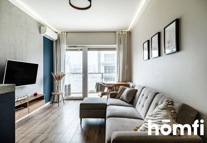 Wyposażone 2-pokojowe mieszkanie z otwartą kuchnią