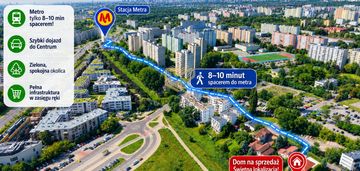 Piękny dom, 0 prowizji blisko metro w-wa