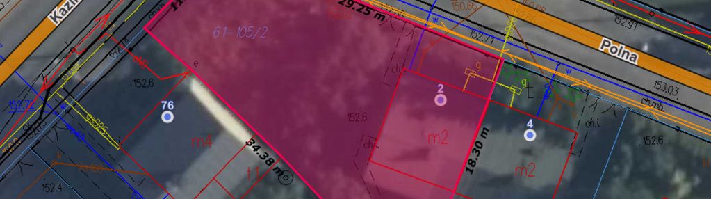 Działka z domem 549 m2 siedlce ul polna 2-narożna
