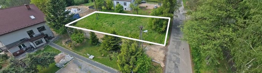 Działka budowlana 8 ar, pawlikowice, dr. asfaltowa