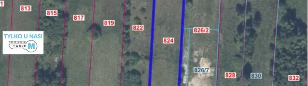 Działka budowlana, piękny krajobraz masłów