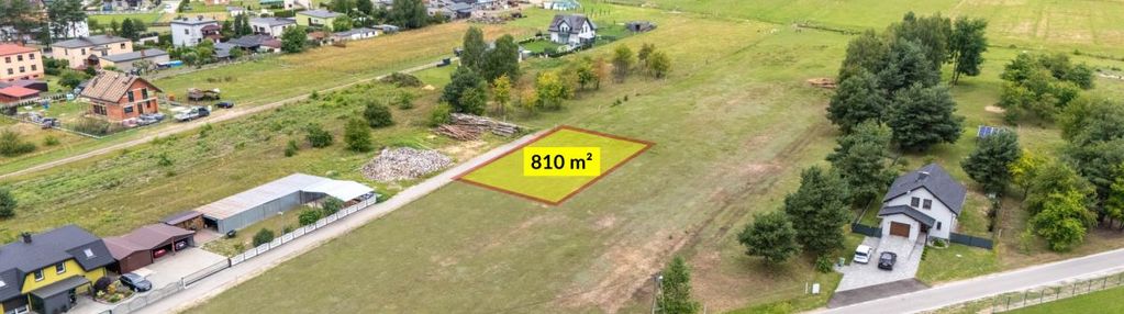 Działka budowlana boronów 810m2 woda prąd