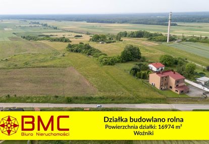 Działka budowlano rolna woźniki 16974m2