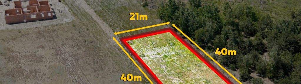 Działka budowlana 836 m² | sierakowice lewe