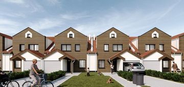 Nowoczesny dom 162 m² w zabudowie szeregowej