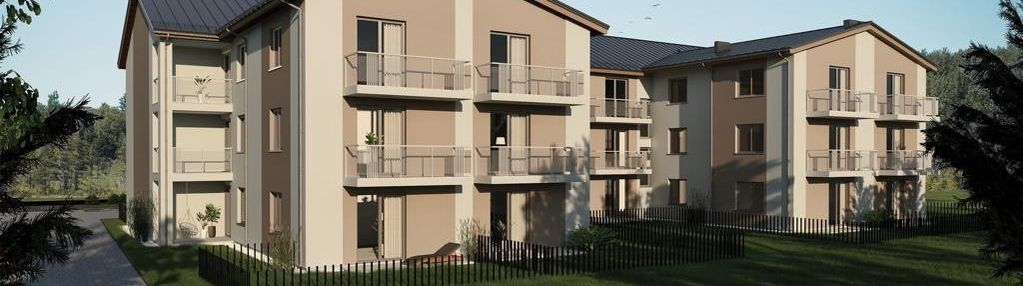 Nowe budownictwo w otoczeniu lasu