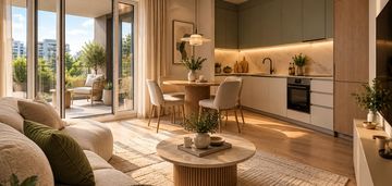 Duża loggia i rabat od dewelopera i metro