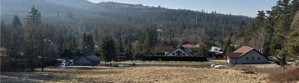 Dwie działki z widokiem na rachowiec beskid śląski