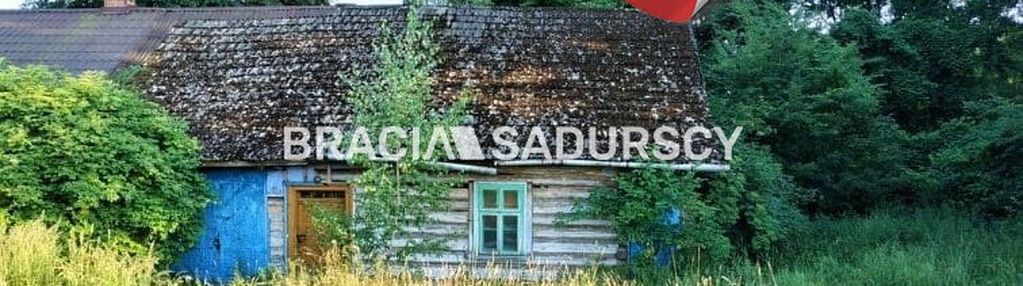 Działka rolna z drewnianym domem nowa wieś