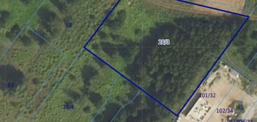 Zalesiona działka 2750m2/kampinos/media w drodze