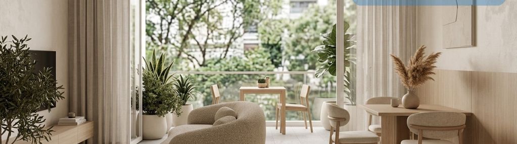 1 pokój z częścią sypialnianą | loggia | zachód