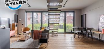 Dwupoziomowy apartament z ogrodem