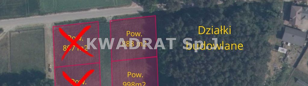 Działki budowlane o pow. ok 0,0900ha - mikorzyn
