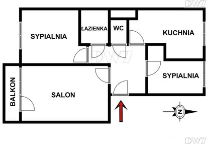 3 pokoje,oddzielna kuchnia,balkon,białoprądnicka