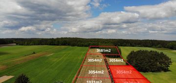 Malownicze działki w miejscowości zielone