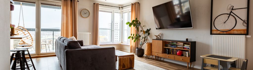 Nowoczesne mieszkanie z pięknym widokiem w redzie.