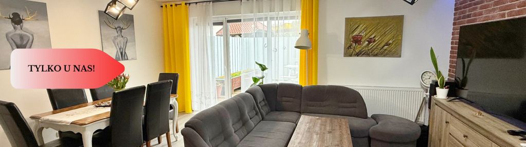 Nowoczesny dwupoziomowy segment z ogródkiem