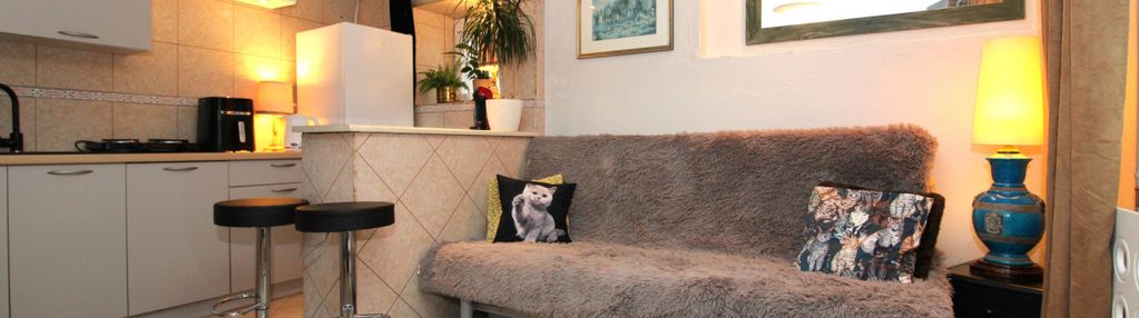 Przytulna kawalerka | ogród | taras | brochów