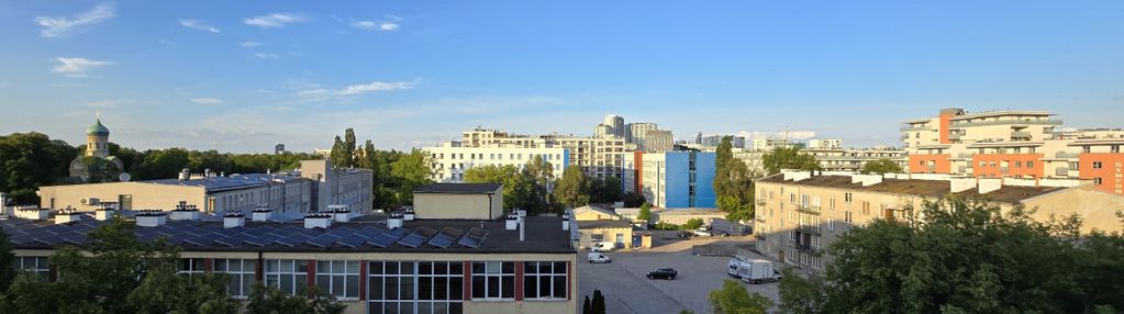 2 pokoje z balkonem, widok z okna, 34 m2