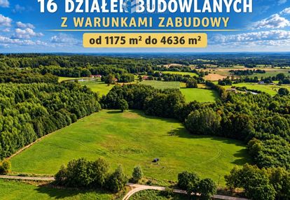 16 działek z wz jurki k. morąga od 1175 m²